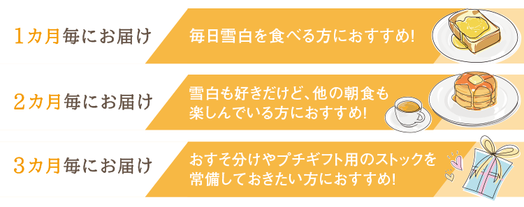 ご都合に合わせてお届け